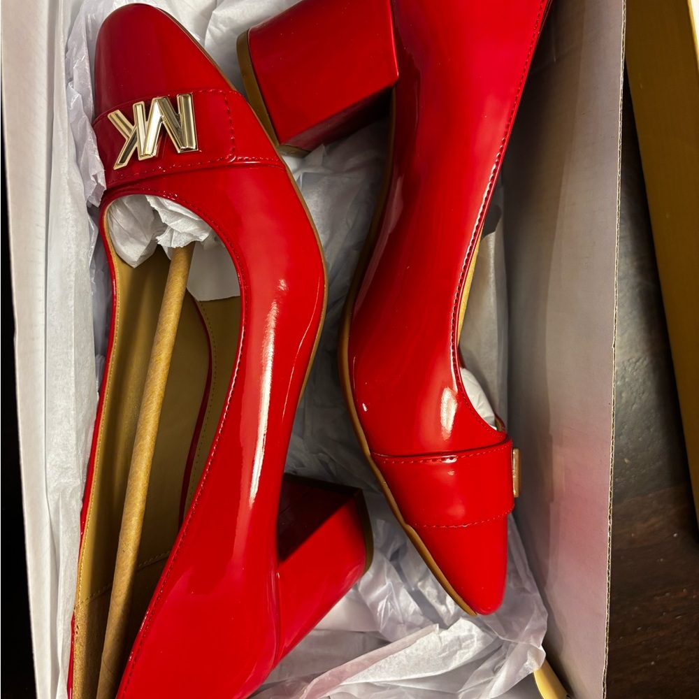 Michael Kors Red Glossy Heels